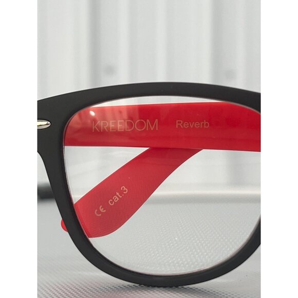 Kreedom Reverb 1 Lens Reader Glasses Patented Lens Technology Black and Red NEW - Picture 6 of 6